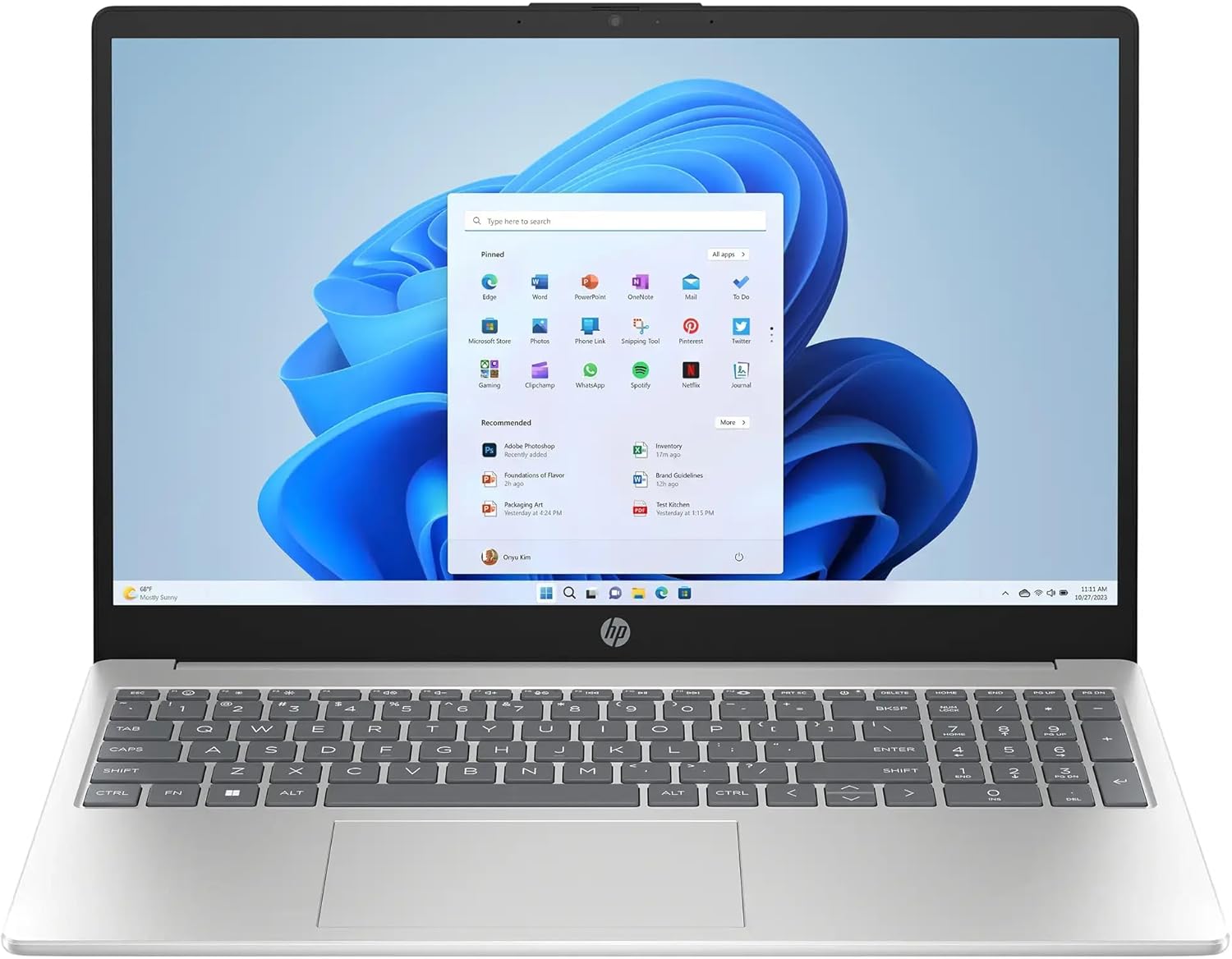HP Laptop 2025 | 15-fd000 | Pantalla táctil LED de 15.6" HD 1366x768 45% NTSC | Intel 6-Core i3-1315U 4.5 GHz | 16 GB DDR4 RAM | SSD 512 GB NVMe