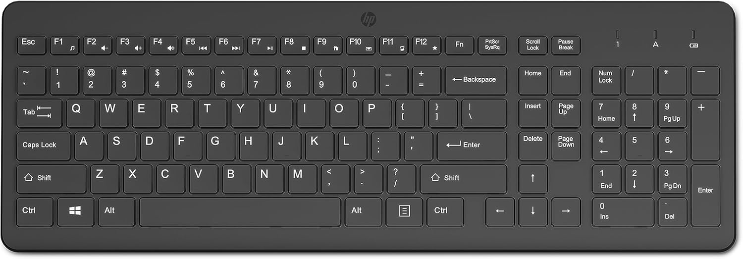Teclado Inalámbrico HP 220 2.4GHz USB Chiclet Negro