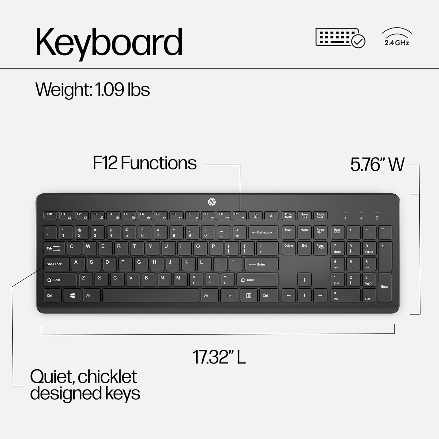 🖥️✨ Combo Inalámbrico HP 230 – Teclado + Mouse | Productividad sin cables