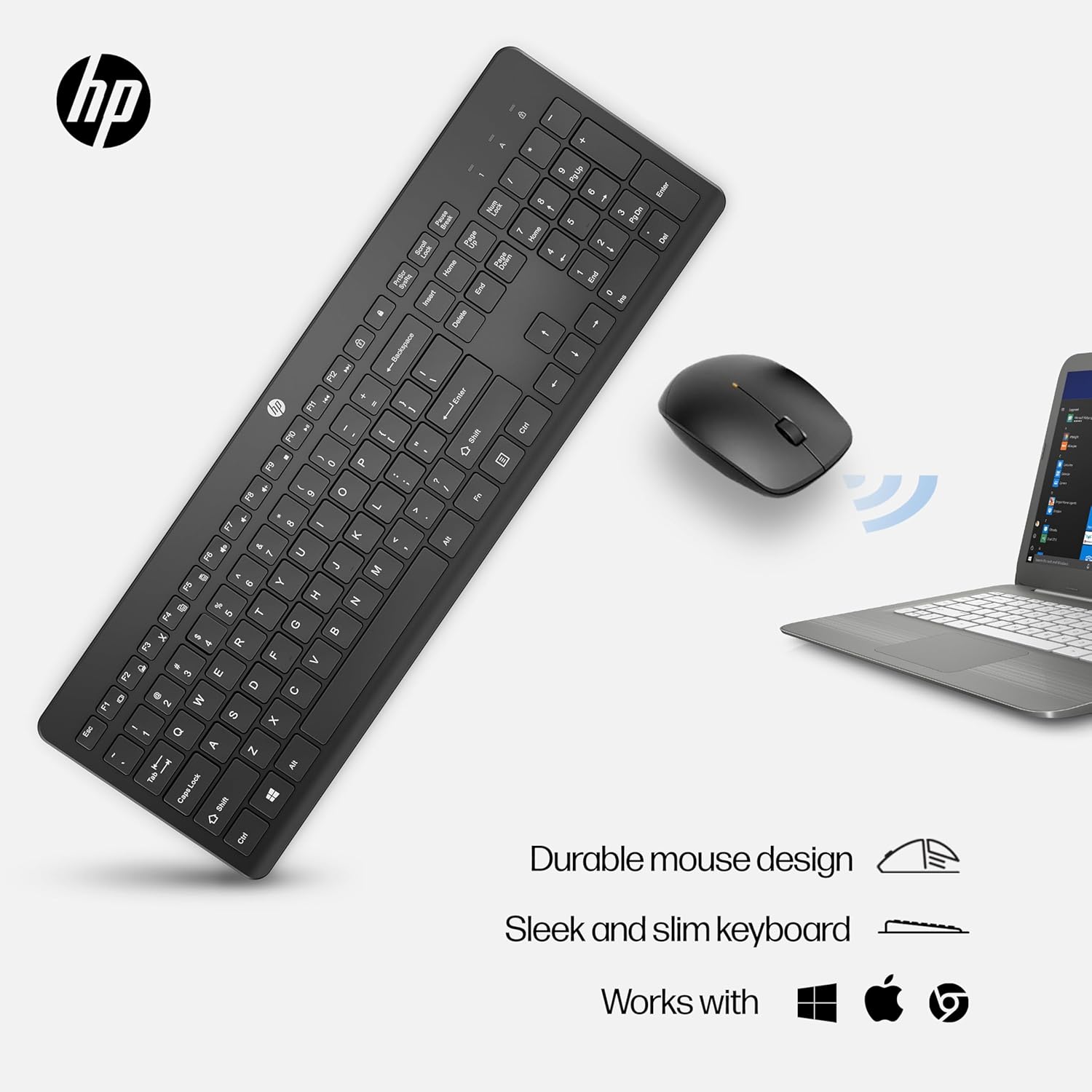 🖥️✨ Combo Inalámbrico HP 230 – Teclado + Mouse | Productividad sin cables