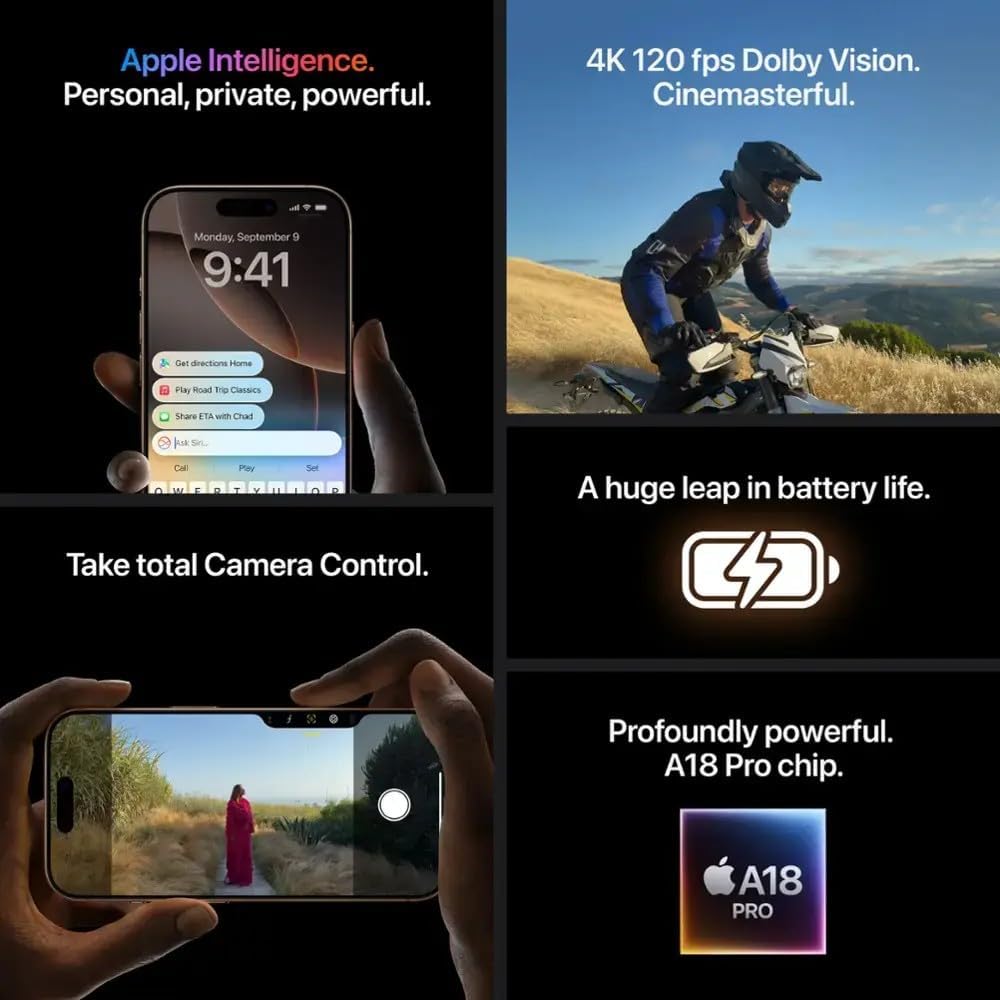 📱 Apple iPhone 16 Pro Max 512GB Desert Titanium Desbloqueado – Reacondicionado Premium