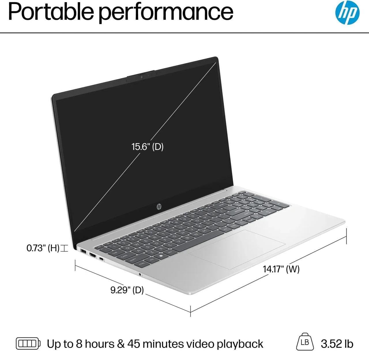 💻 HP Laptop Touch 15.6” Intel Core i5 12ª Gen | 16GB RAM | SSD 512GB | Windows 11 (Nueva)