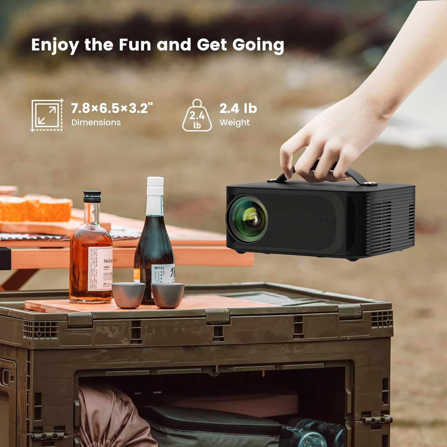 🎥 Proyector ONOAYO 3000 ANSI Full HD 1080p Smart WiFi 6 Bluetooth Compatible 4K